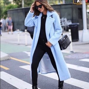 Something Navy: Teddy Faux Fur Coat